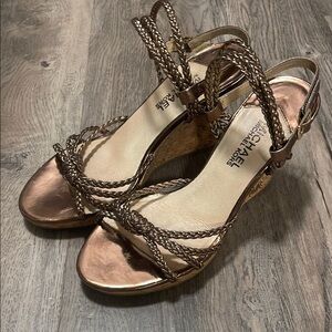 Michael Kors Women's Bronze Strappy Sandals